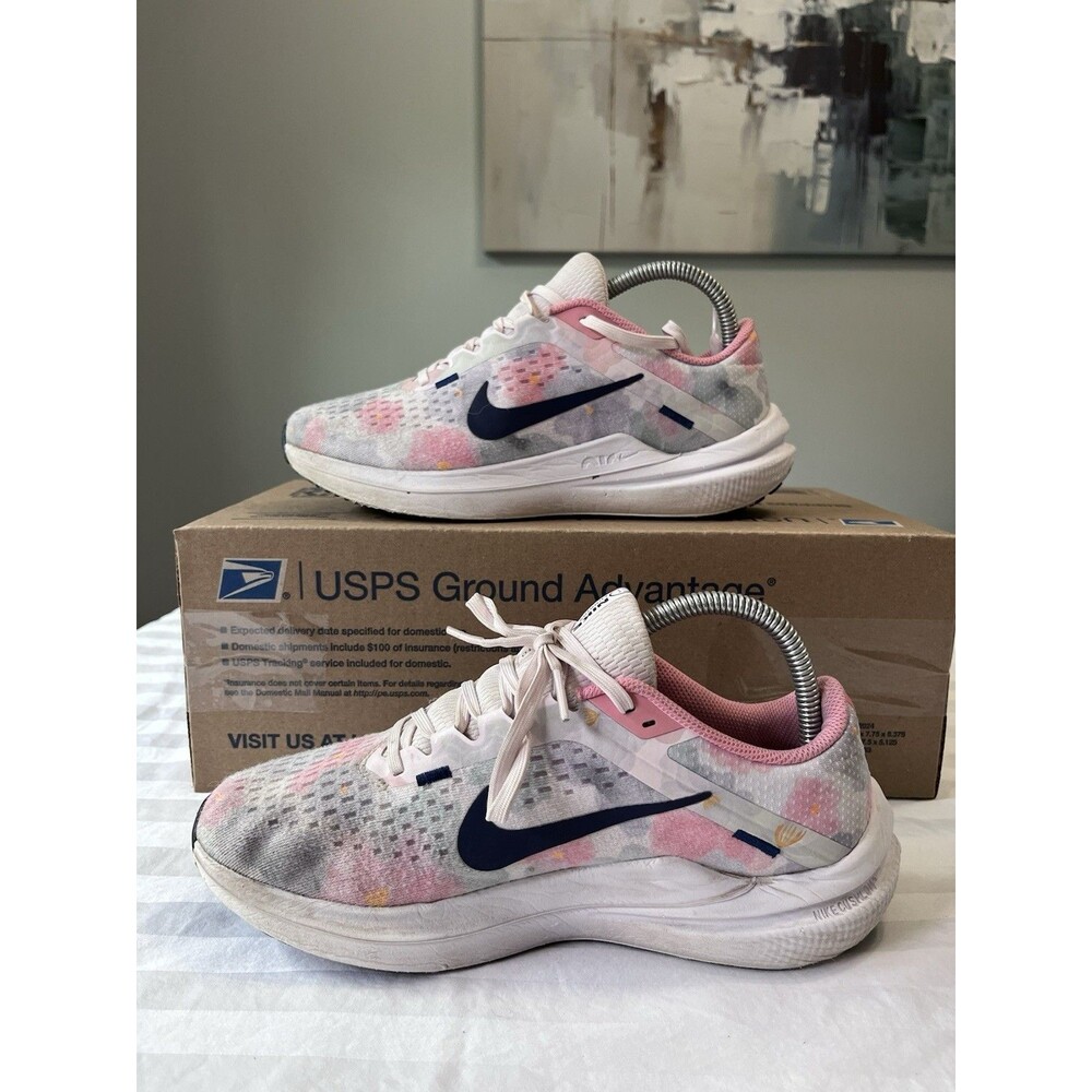 Nike Air Winflo 10 Premium Floral Pink Women's Running Shoes Size 7.5 FB6940-600